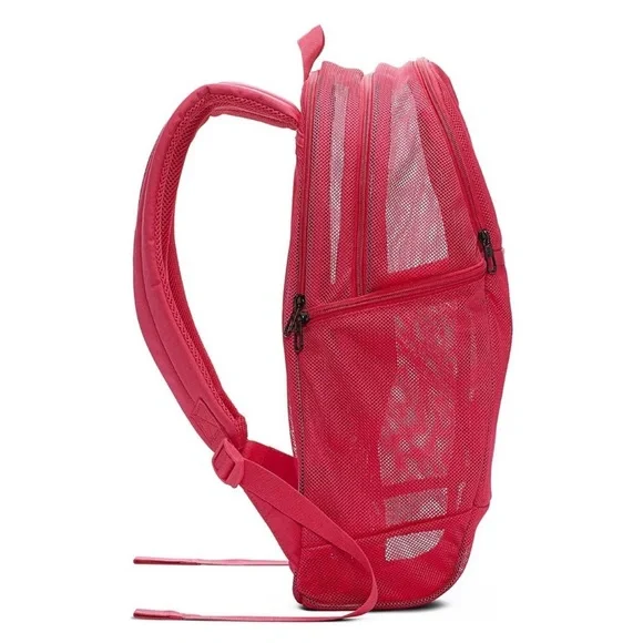 NIKE - Pink Brasilia Mesh Training Backpack - Picture 2 of 4